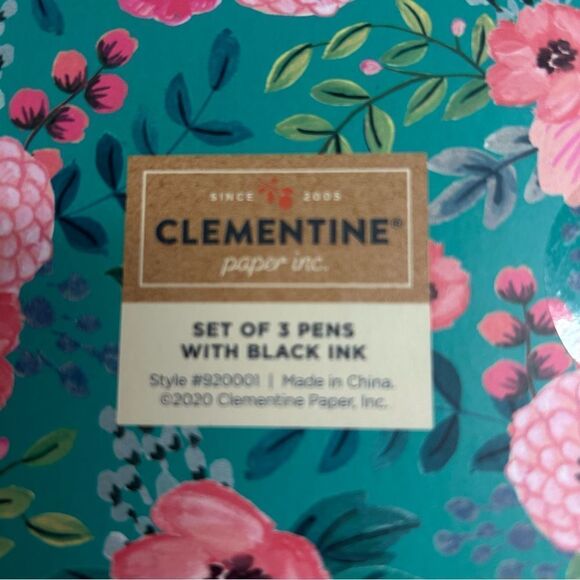 Clementine Paper Inc Pen Set of 3. Black Ink - Picture 2 of 2